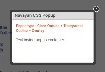 Navayan CSS Popup