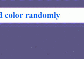 Javascript Random Color Change – Web Design Colors